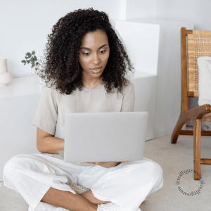 A lady persuading buyers to buy her house property